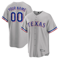 Men's Texas Rangers Gray Replica Custom Jerseys