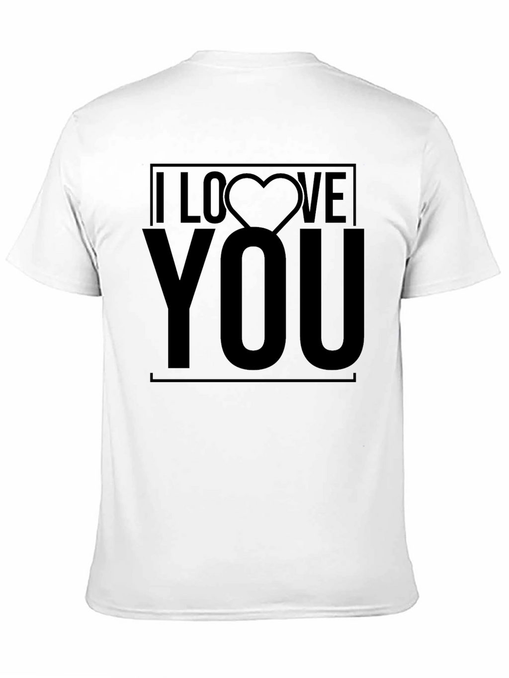 I Love You Graphic Tee - Black Crew Neck