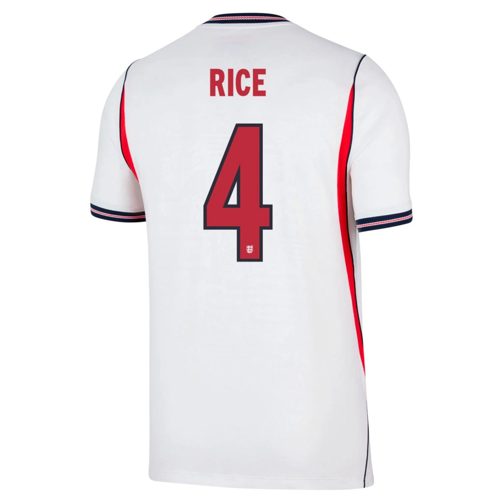 Rice #4 England Home Jersey World Cup 2026 Front
