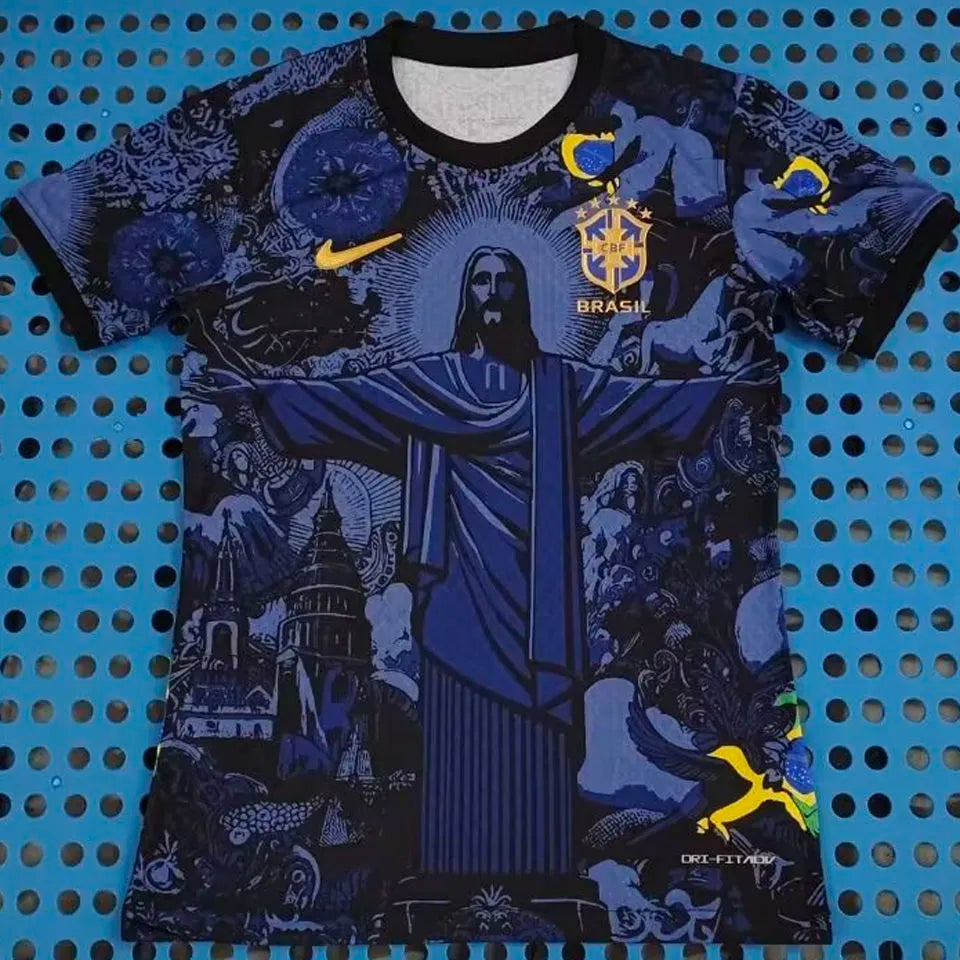 2024/25 Brazil Special Edition Black Fans Jersey Detail 3