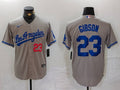 Men's Los Angeles Dodgers Kirk Gibson #23 Gray Player Jerseys