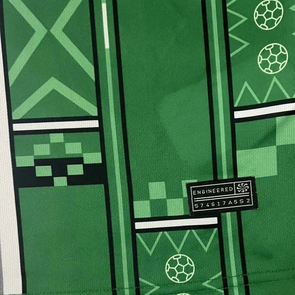 2024 Nigeria Home Green Fans Soccer Jersey Detail 2