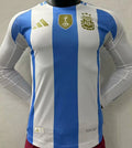 2024/25 Argentina Home Player Version Long Sleeve Jersey (Have FlFA World Champion 2022 有胸前章) Front