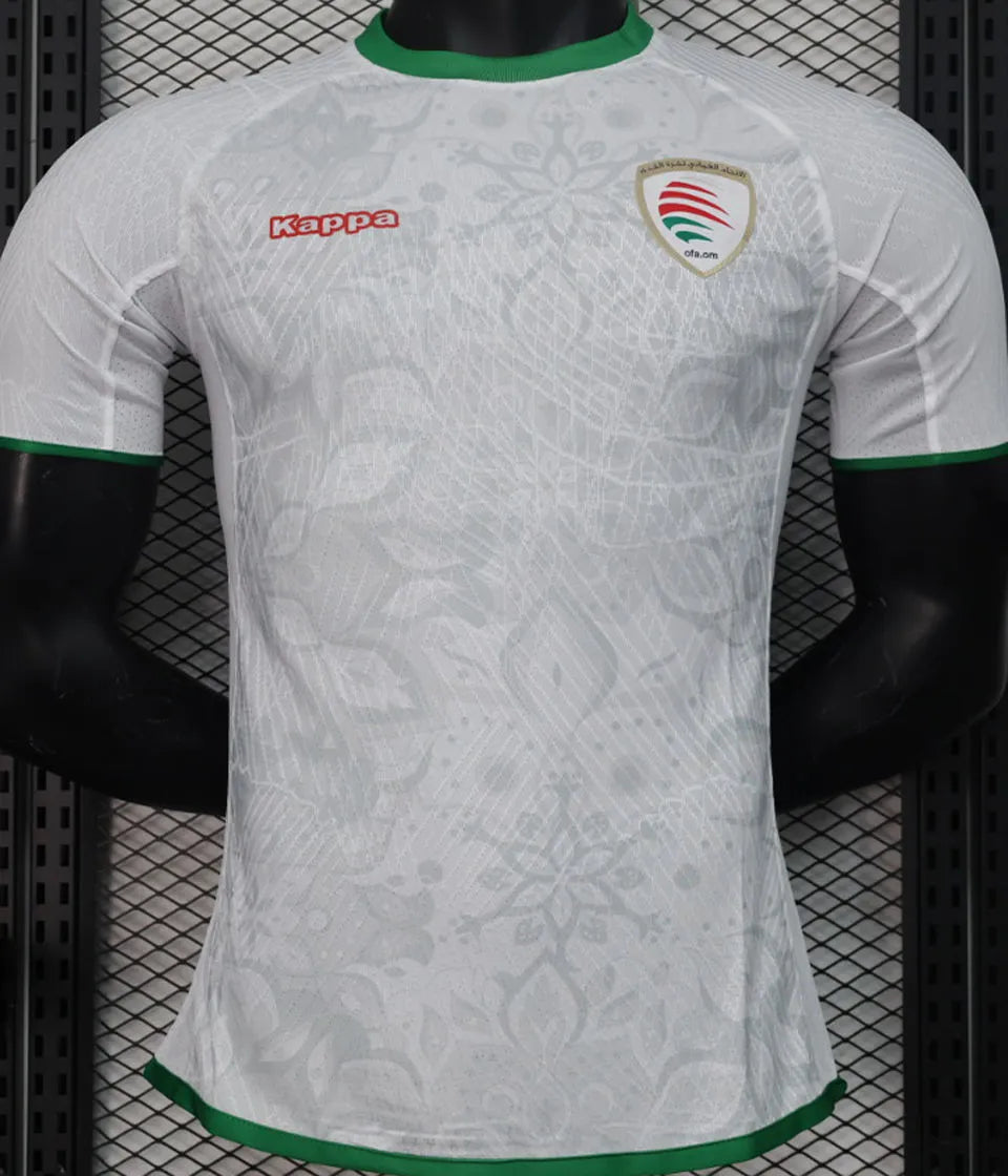 2024 Oman Away White Player Version Soccer Jersey 阿曼 Front