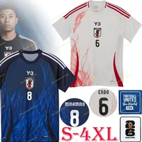 2024/25 Japan Away Y-3 White Player Version Long Sleeve Jersey Detail 1