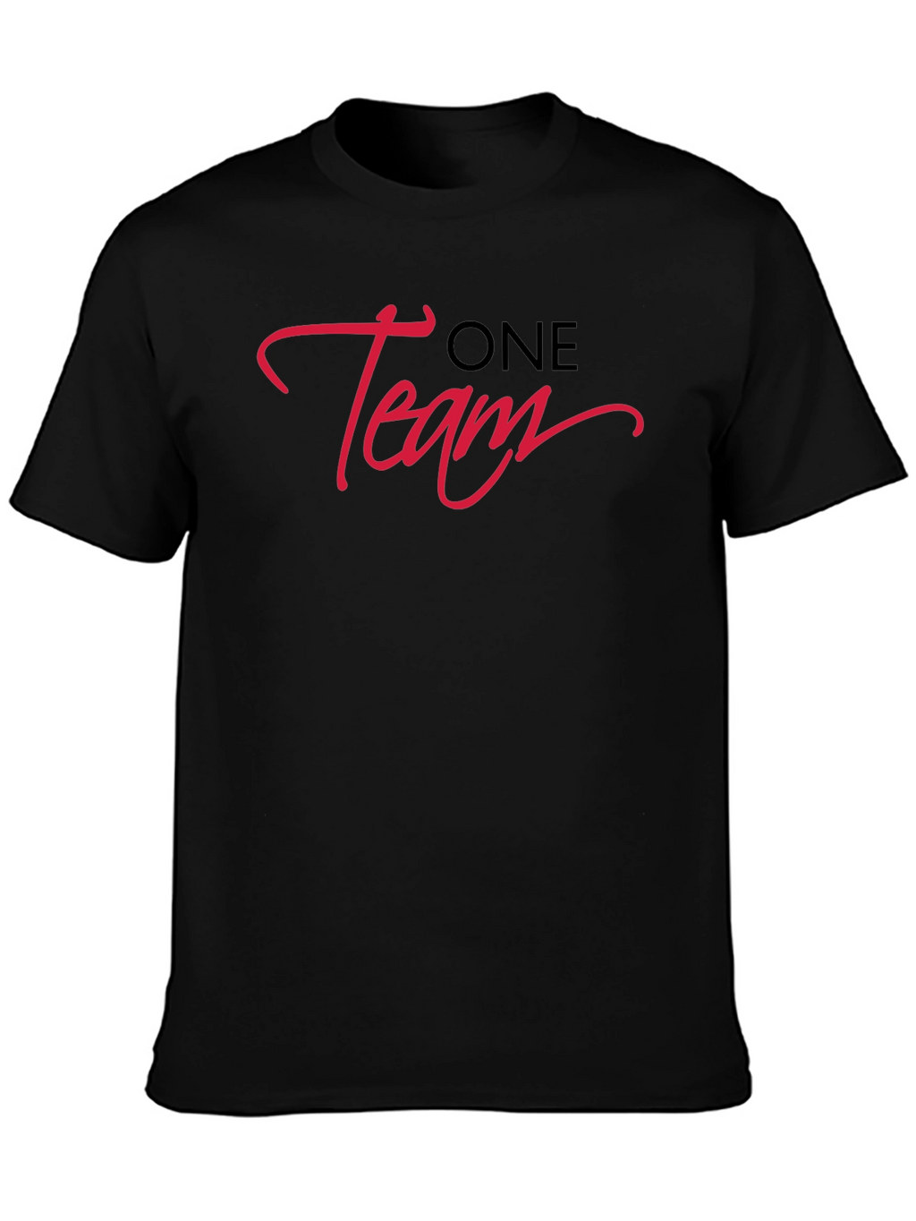 One Team Black T-Shirt - Stylish & Comfortable