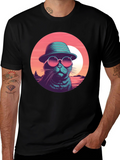 Cool Cat T-Shirt - Retro Style Graphic Tee