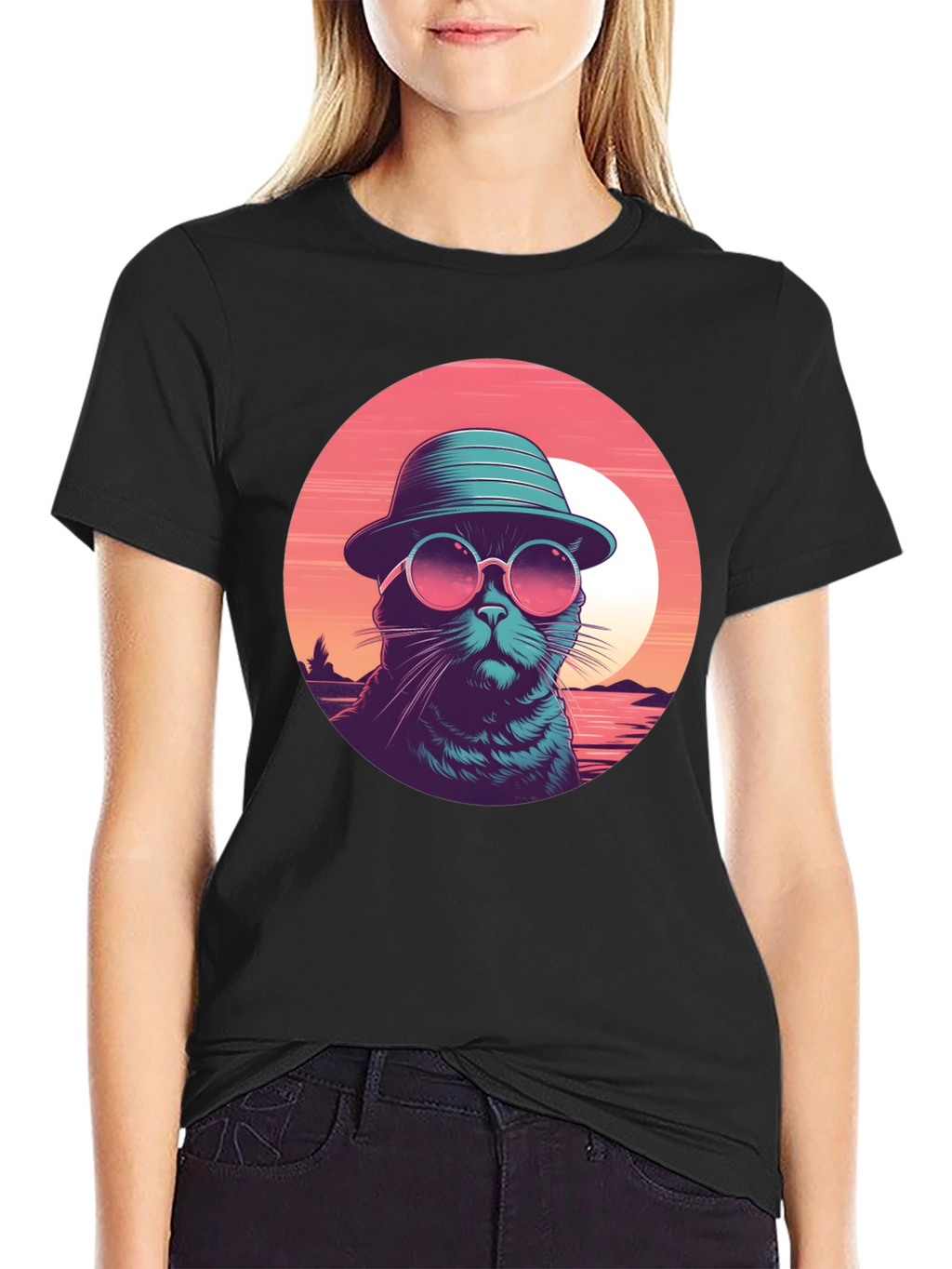 Cool Cat T-Shirt - Retro Style Graphic Tee