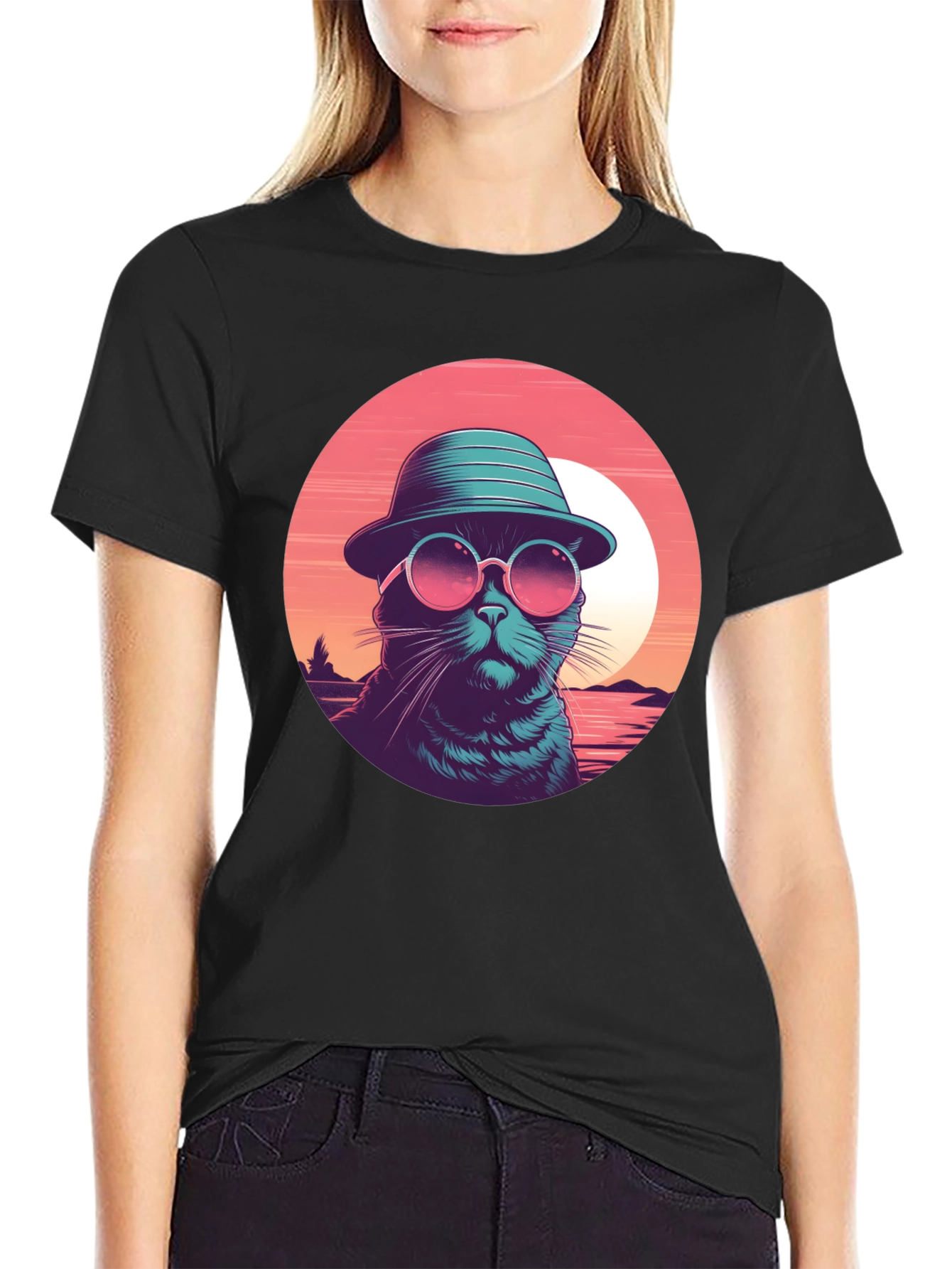 Cool Cat T-Shirt - Retro Style Graphic Tee