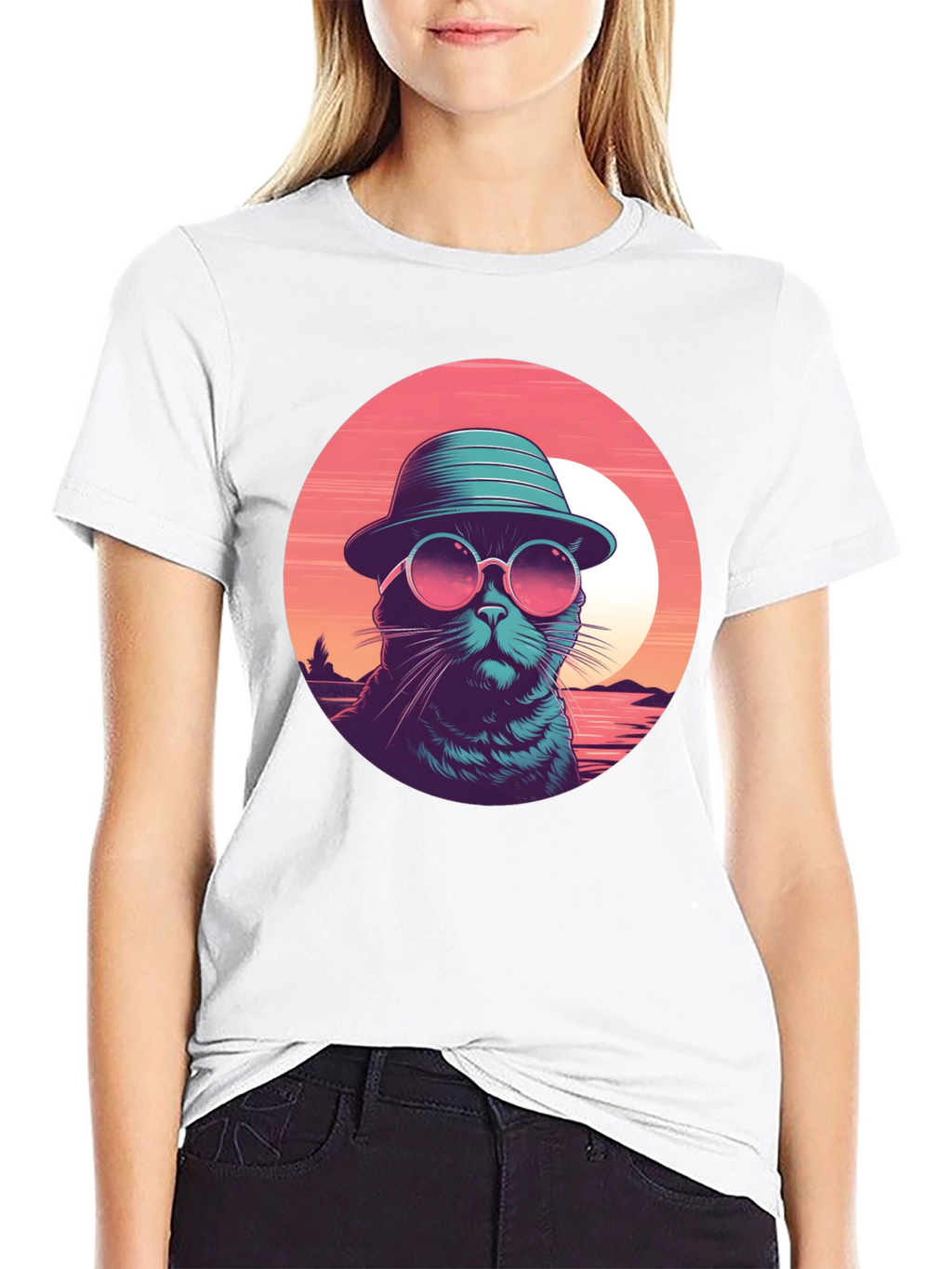 Cool Cat T-Shirt - Retro Style Graphic Tee