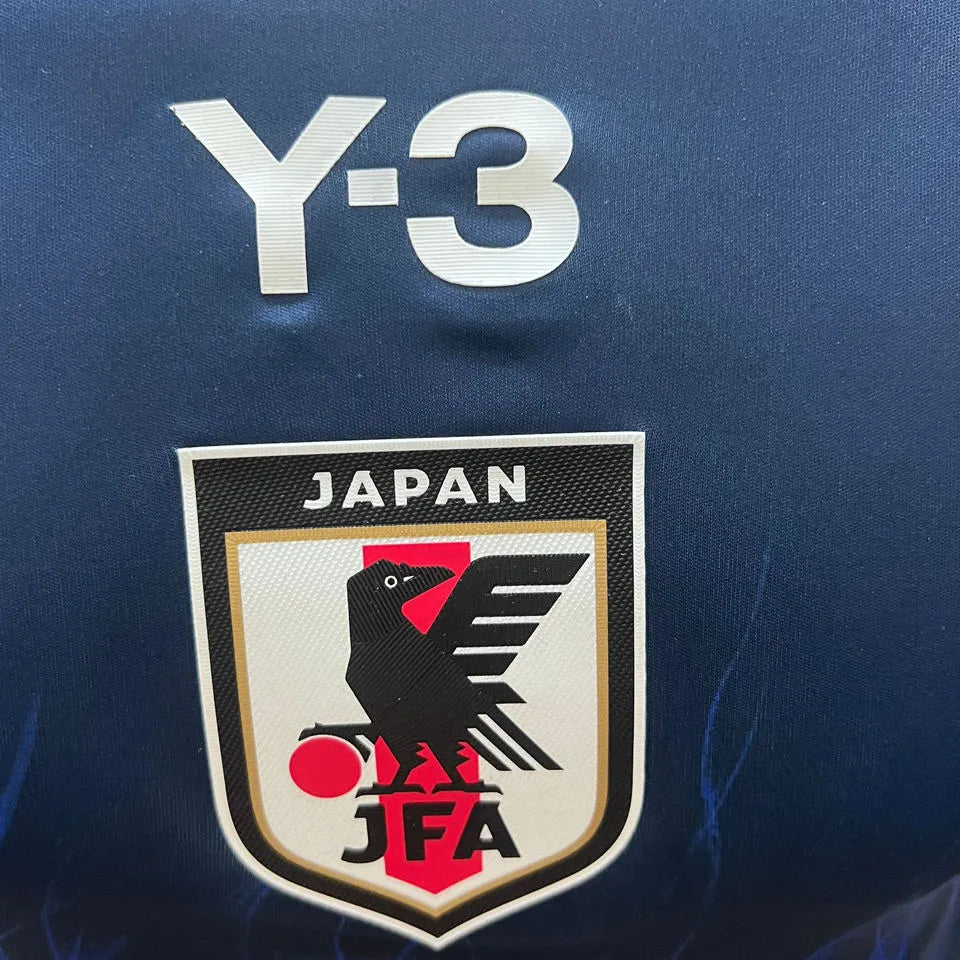 2024/25 Japan Home Y-3 Blue Player Version Long Sleeve Jersey Detail 3