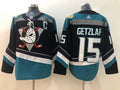 Men's Anaheim Ducks Ryan Getzlaf #15 Black Breakaway Jerseys
