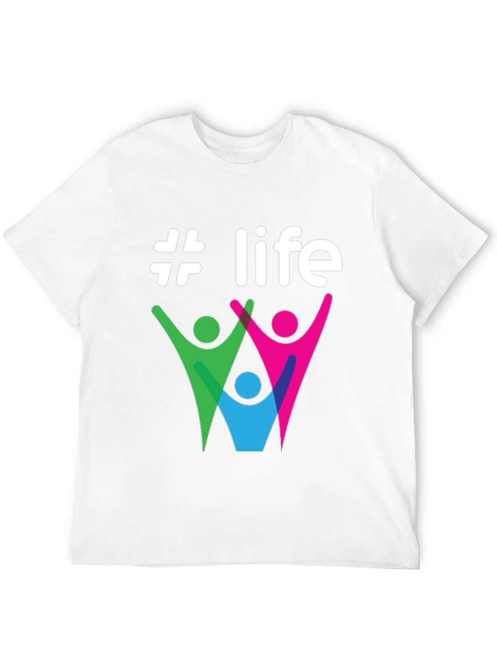 #Life Graphic Tee - Stylish Cotton Casual T-Shirt
