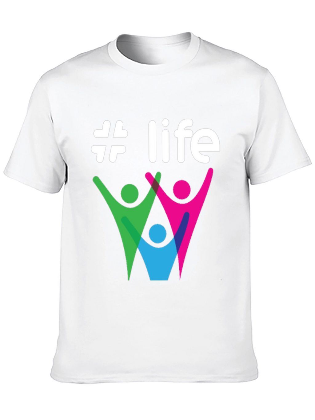 #Life Graphic Tee - Stylish Cotton Casual T-Shirt