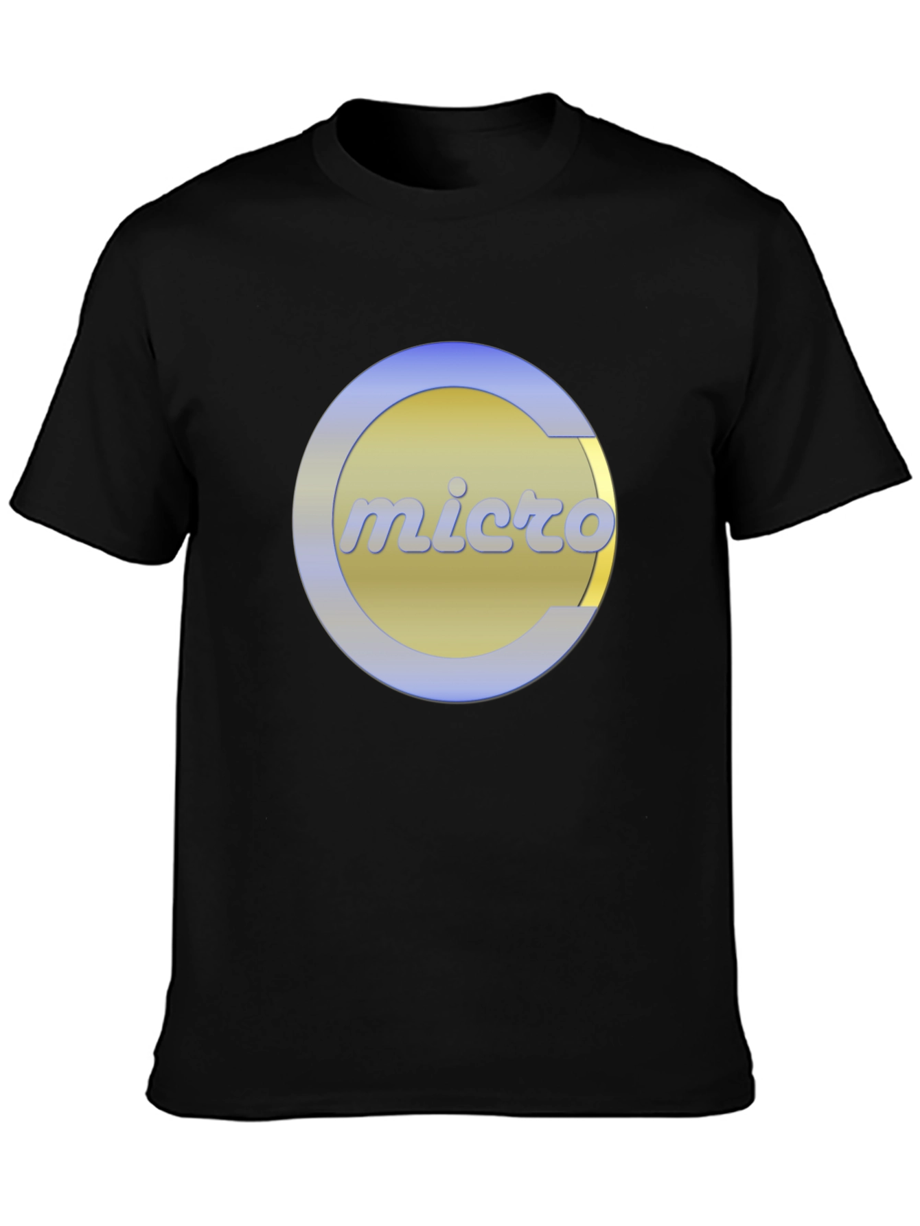 Retro Micro Logo Black T-Shirt
