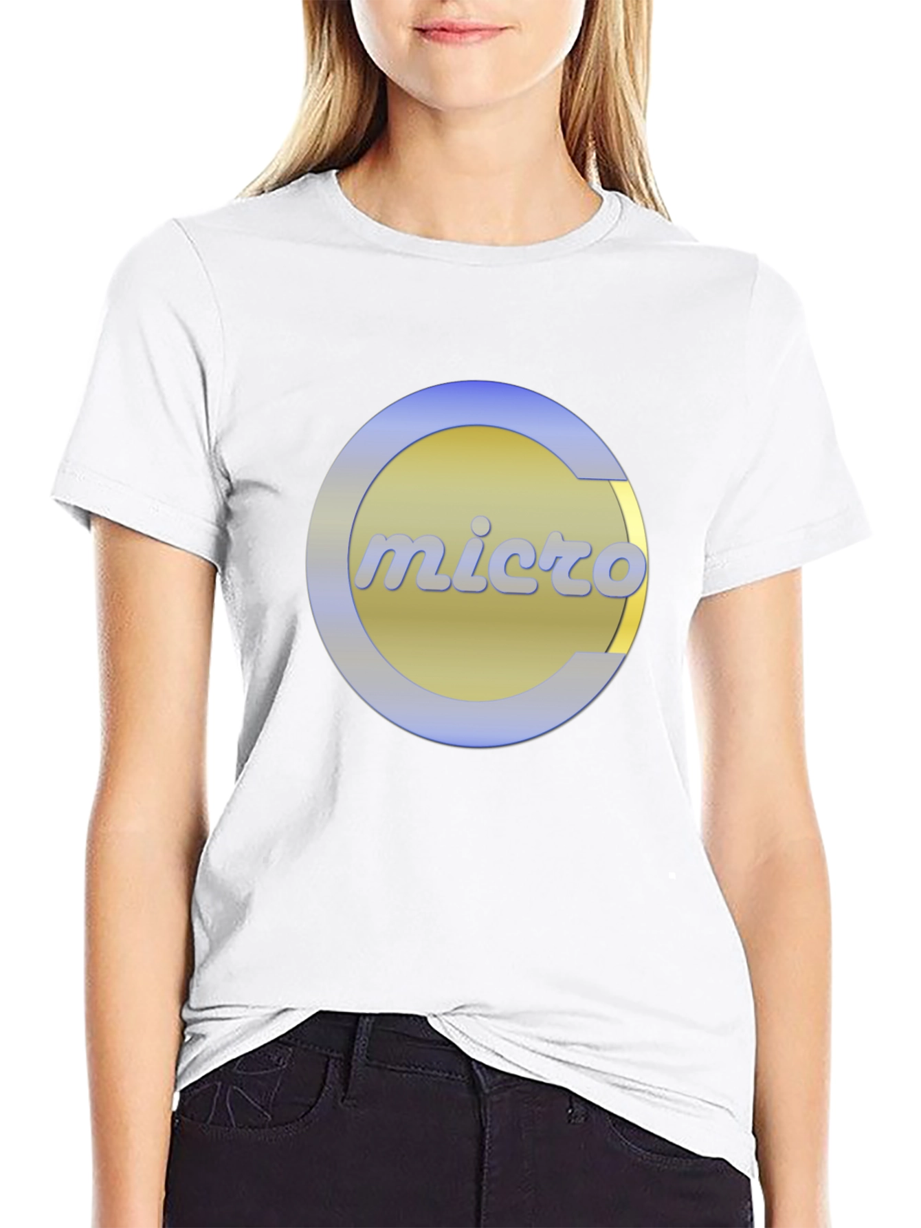 Retro Micro Logo Black T-Shirt