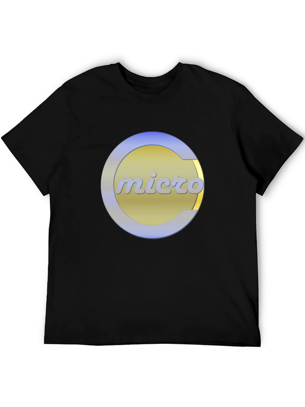 Retro Micro Logo Black T-Shirt
