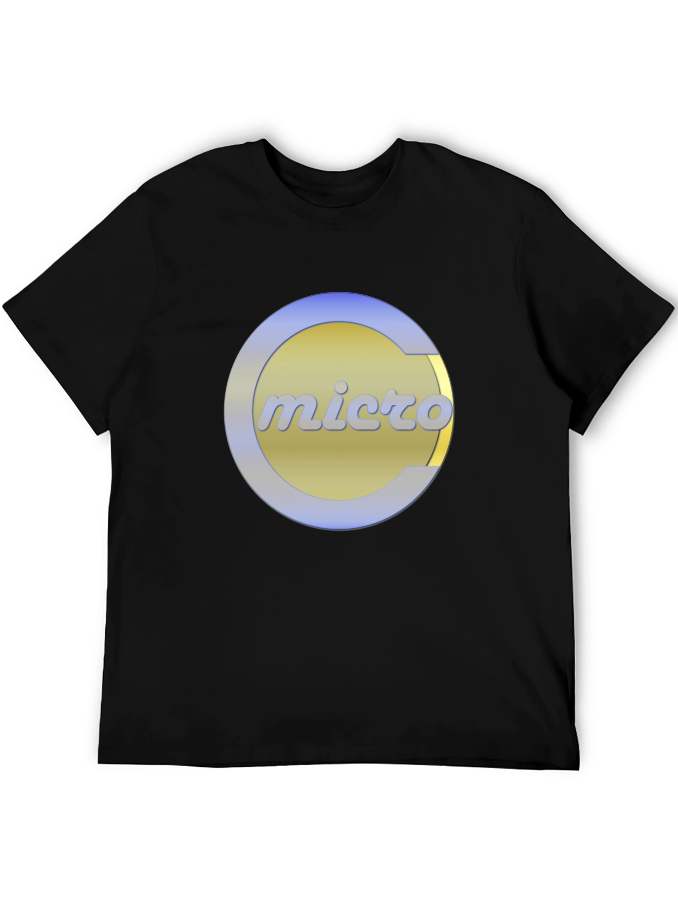 Retro Micro Logo Black T-Shirt