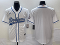 Men's Los Angeles Dodgers White Blank Jerseys Joint Edition
