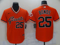 Men's San Francisco Giants Barry Bonds #25 Orange Replica Player Jerseys