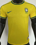 1998 Brazil Home Yellow Retro Player Version Soccer Jersey 球员版 Front