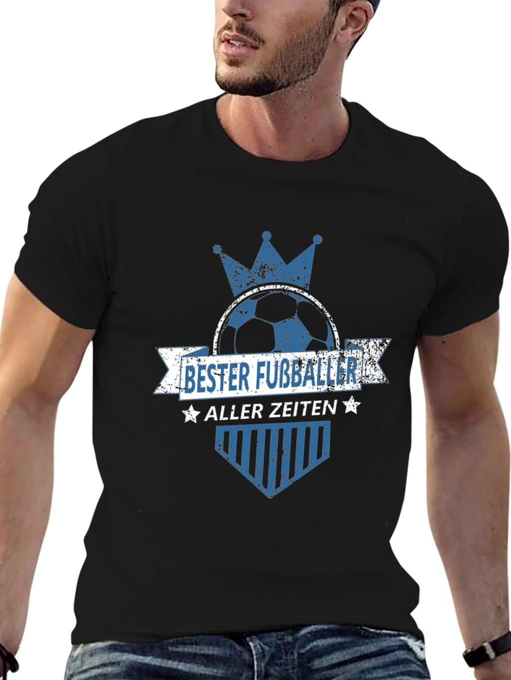Bester Fussballer T-Shirt - Soccer King Tee