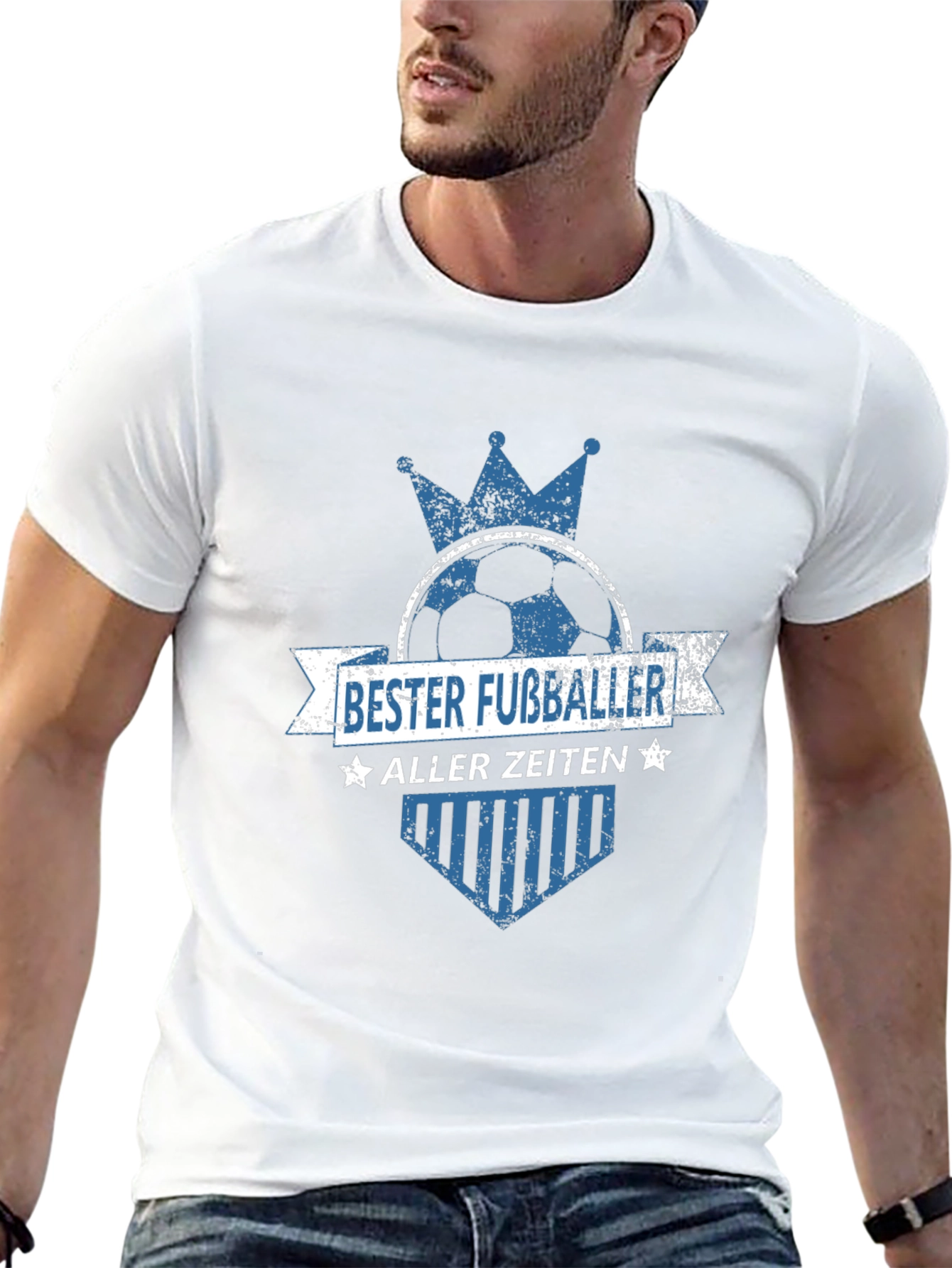 Bester Fussballer T-Shirt - Soccer King Tee