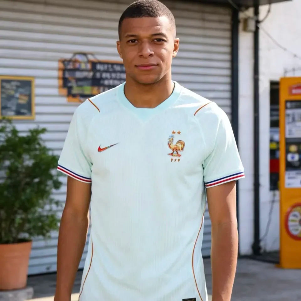 2026/27 France 1:1 Qualit Away White Fans Soccer Jersey Detail 4