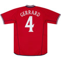 Gerrard #4 Retro England Away Jersey World Cup 2002 Front
