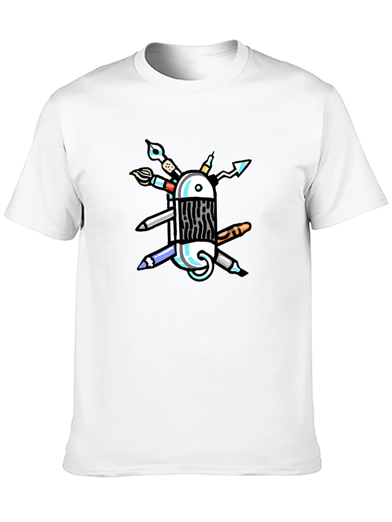 Artist Tool T-Shirt - Creative Swiss Army Design