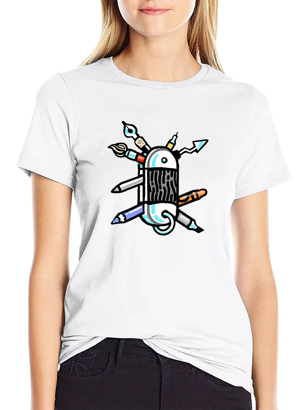 Artist Tool T-Shirt - Creative Swiss Army Design