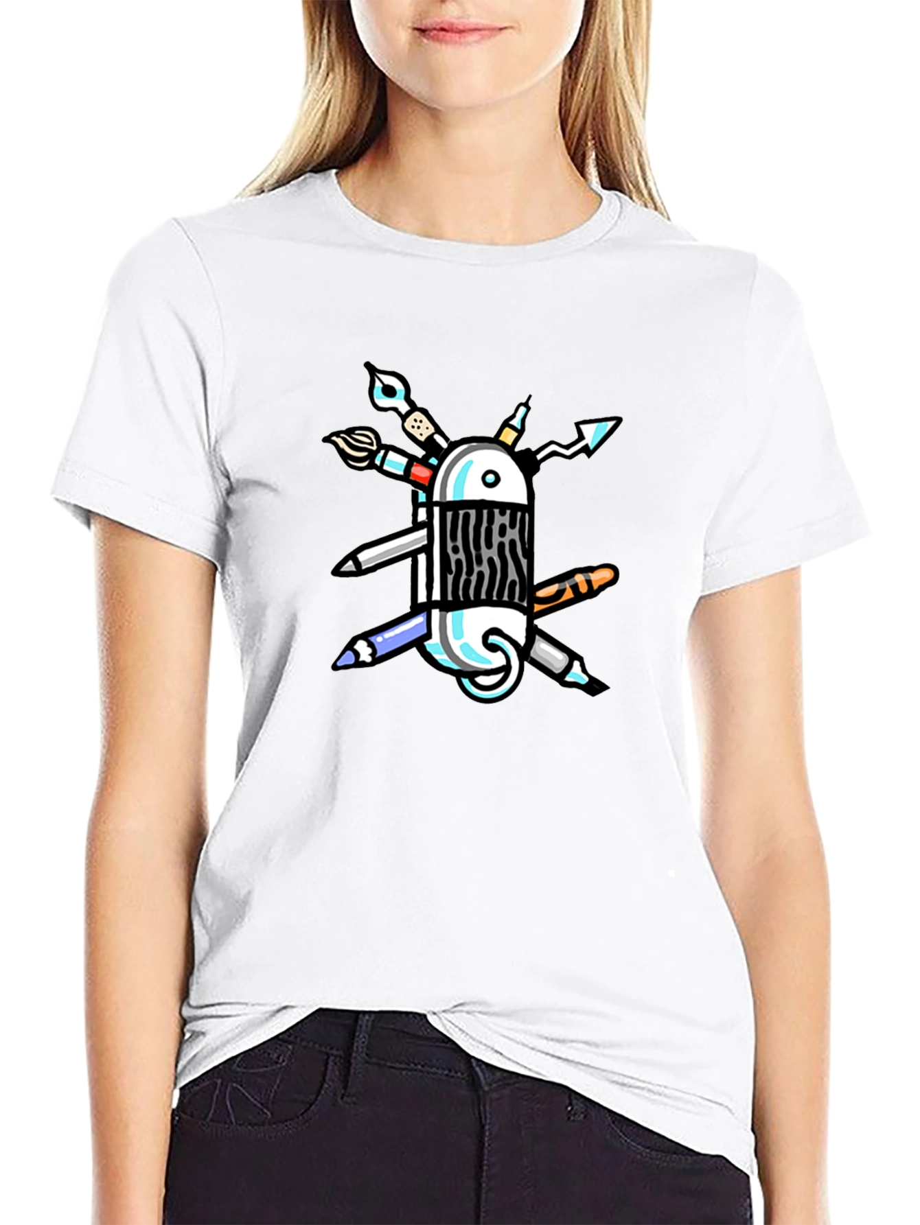 Artist Tool T-Shirt - Creative Swiss Army Design