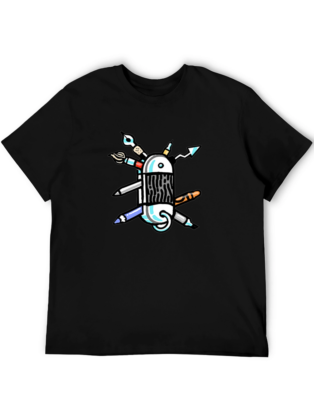 Artist Tool T-Shirt - Creative Swiss Army Design