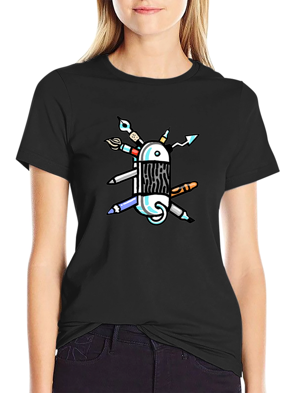 Artist Tool T-Shirt - Creative Swiss Army Design