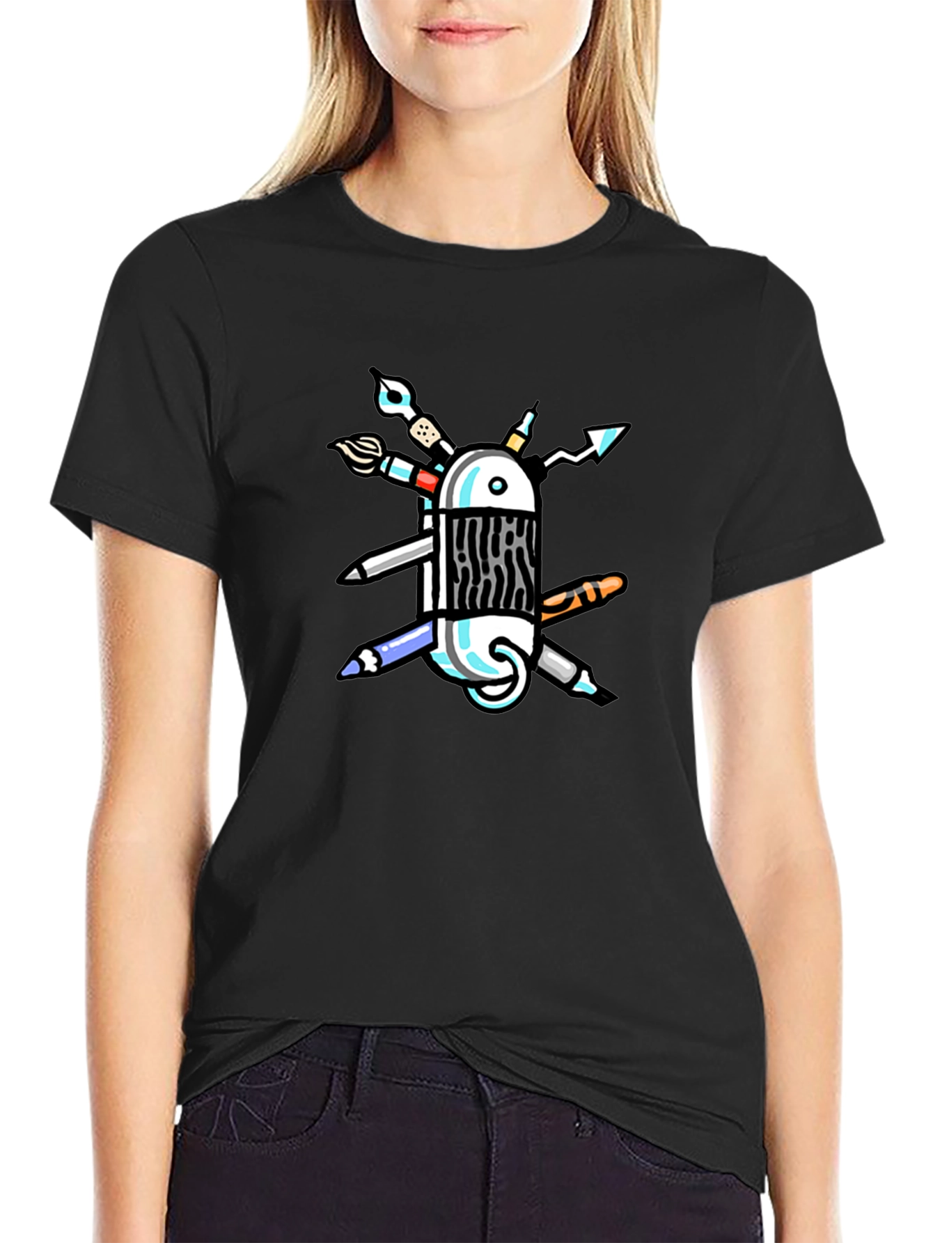 Artist Tool T-Shirt - Creative Swiss Army Design