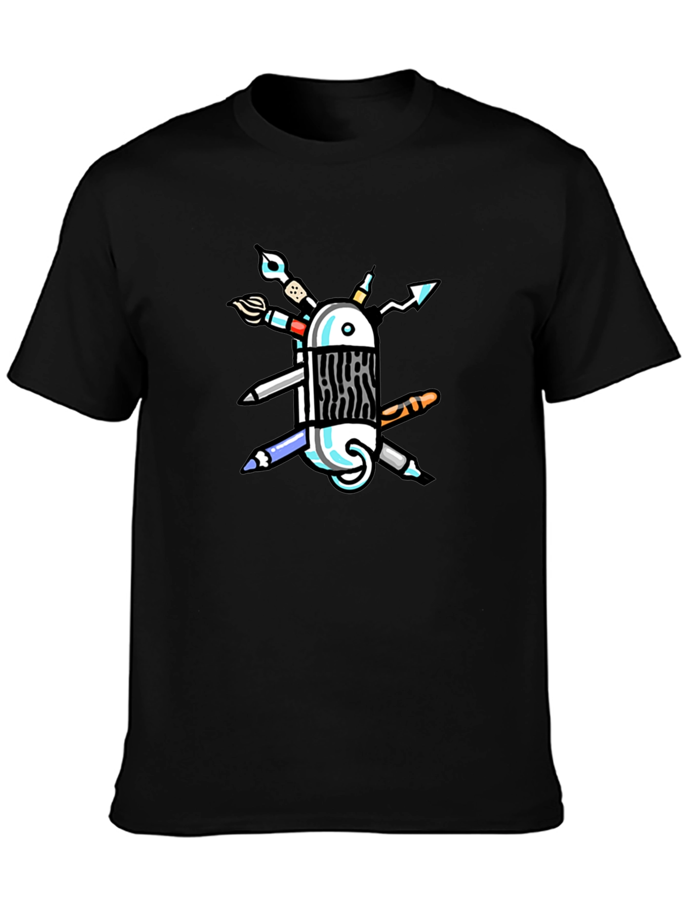 Artist Tool T-Shirt - Creative Swiss Army Design