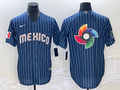 Men's 2023 World Baseball Classic Mexico Navy Alternate Game Jerseys