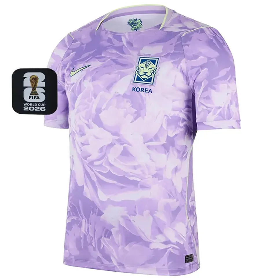 2026/27 South Korea Away Fans Soccer Jersey (Have Right Patch 有右臂章 黑底白字） Front