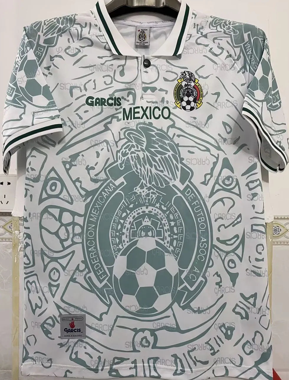 1999 Mexico Away Retro Soccer Jersey Front