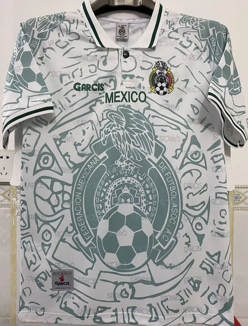 1999 Mexico Away Retro Soccer Jersey Front