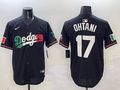 Men's Los Angeles Dodgers Shohei Ohtani Black Game Player Jerseys
