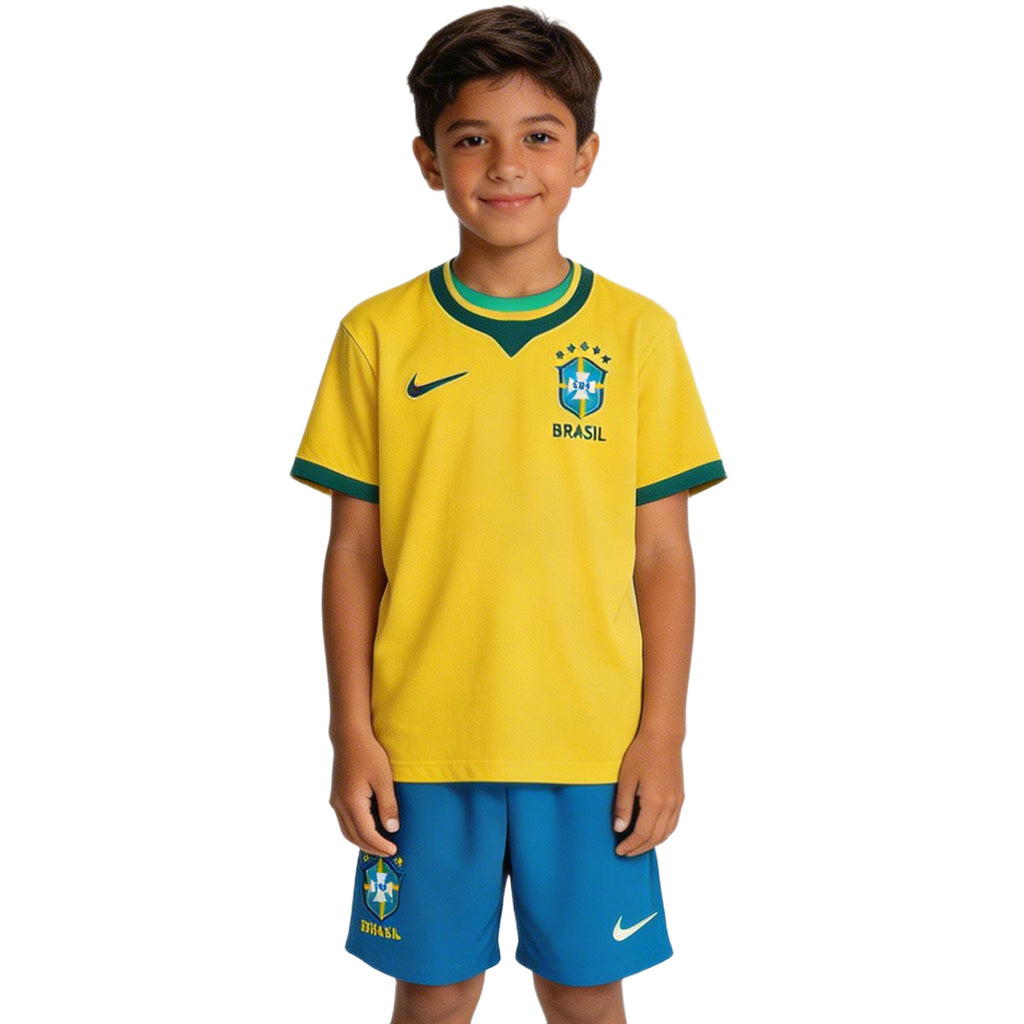 Kids Brazil Home Jersey Kit World Cup 2026 Image 5
