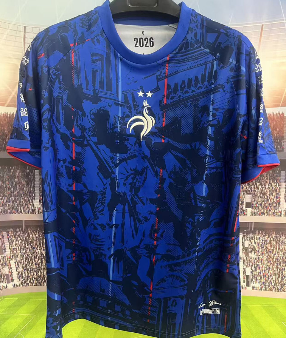 2026/27 France Blue Special Edition Fans Soccer Jersey Item NO.: 2153303 Front