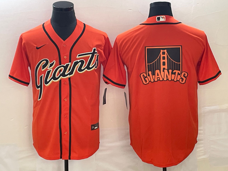 Men's San Francisco Giants Orange Replica Player Jerseys