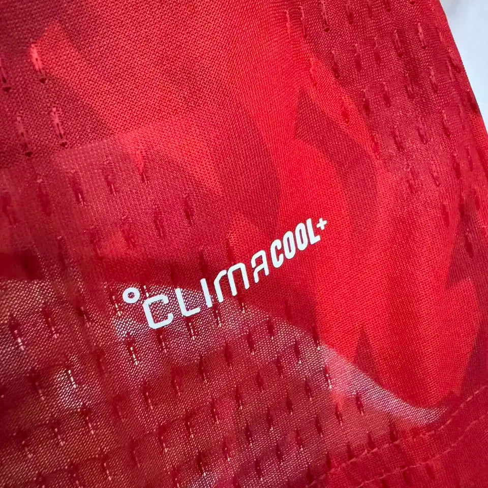 2026/27 Belgium Home Red Player Version Soccer Jersey Detail 3