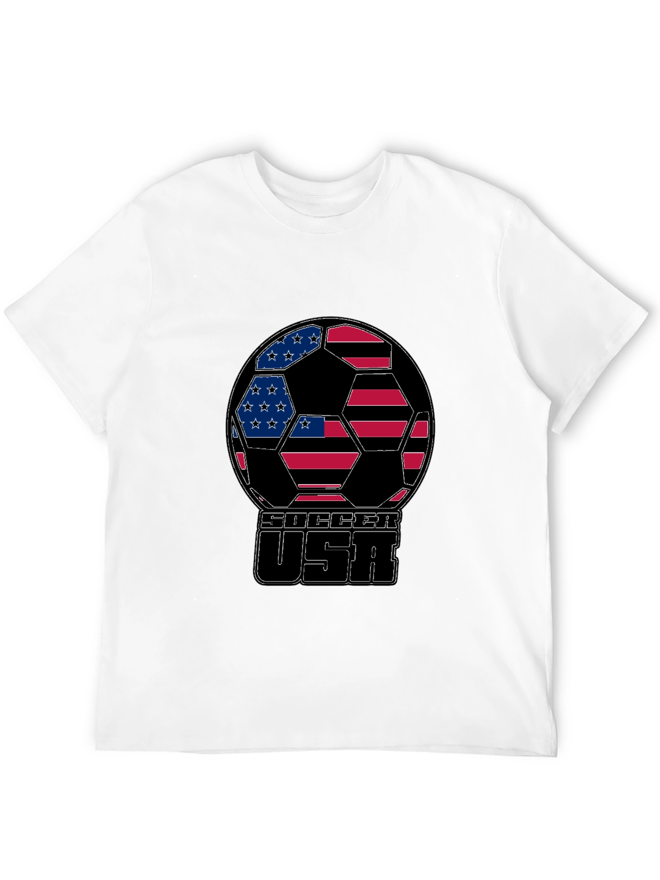 USA Soccer Ball Graphic T-Shirt