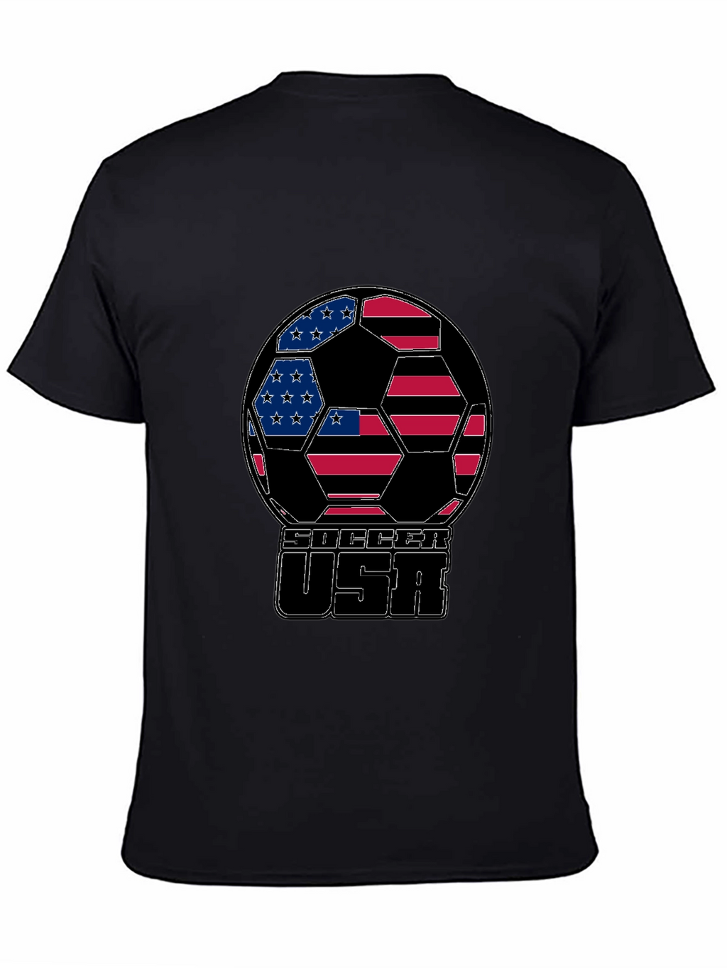 USA Soccer Ball Graphic T-Shirt