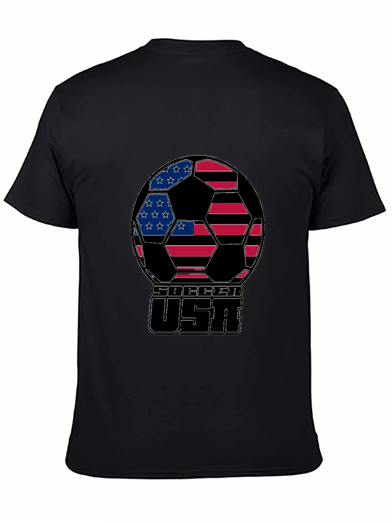 USA Soccer Ball Graphic T-Shirt