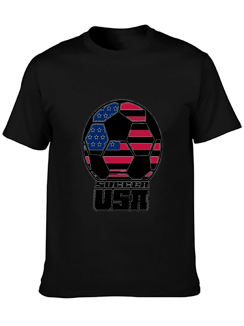 USA Soccer Ball Graphic T-Shirt