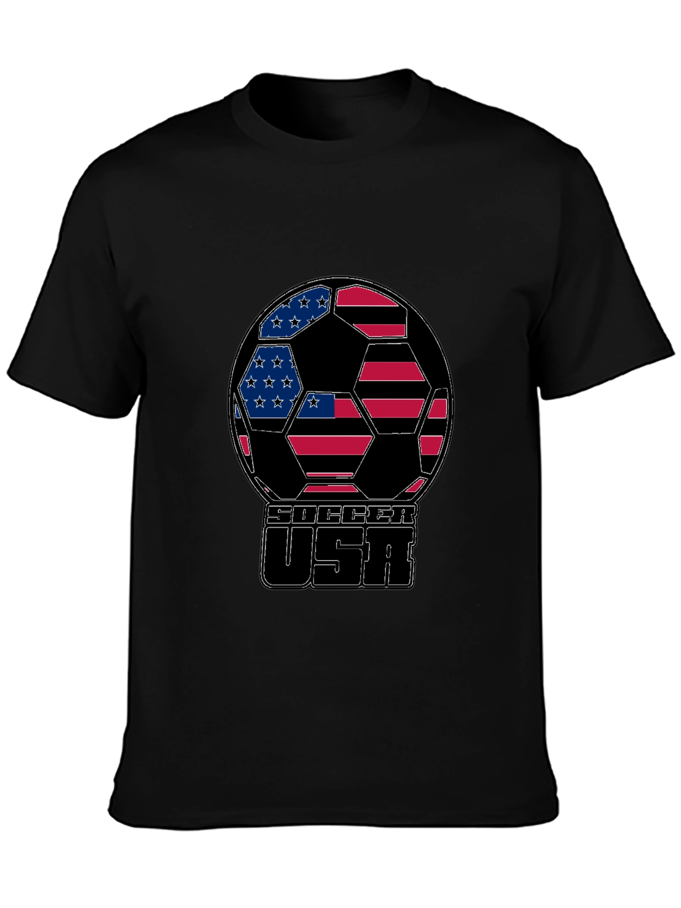 USA Soccer Ball Graphic T-Shirt
